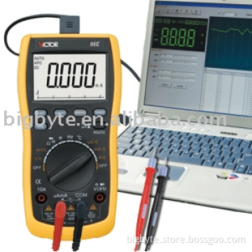 Digital Multimeter VICTOR 86E with USB jack and high accuracy